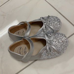 toddler girls princess dress shoes silver color